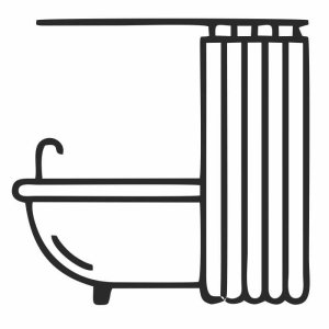 Шторки для ванной и карнизы Шторки для ванной и карнизы