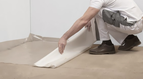 укладка разделительного слоя с применением полиэтиленовой пленки.jpg укладка разделительного слоя с применением полиэтиленовой пленки.jpg